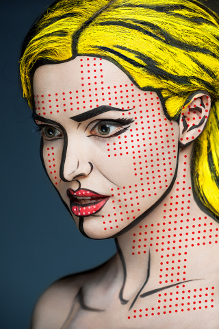 Illustration for article titled This 2D face makeup will hijack your brain